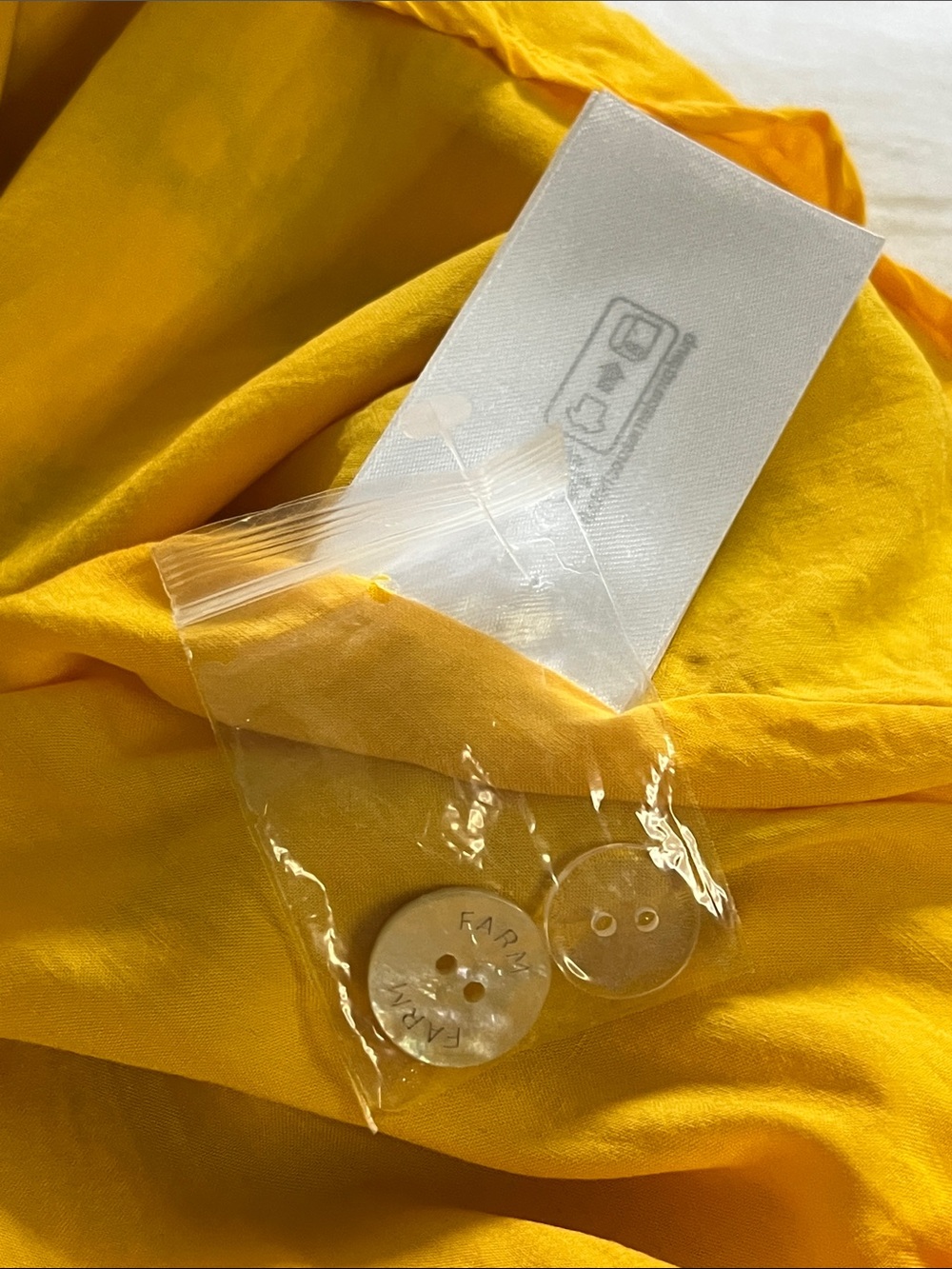 FARM Rio Yellow Summer Fruit Scarf Midi Dress pink floral cutout eyelet scallop - Picture 8 of 15